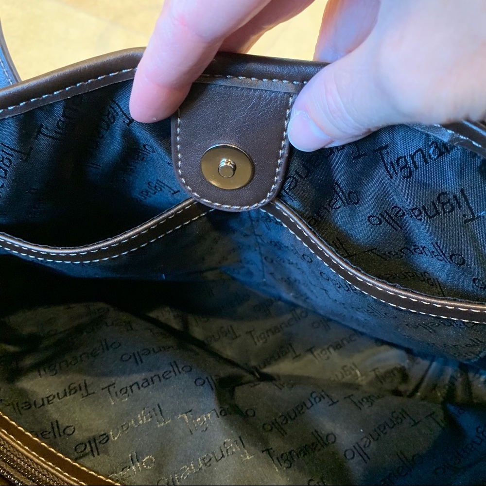 Tignanello Mustard Leather Purse - Picture 9 of 10